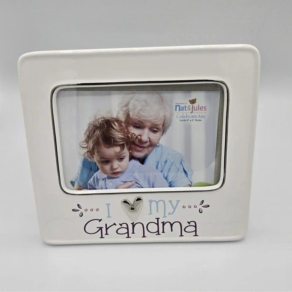 I Love My Grandma Ceramic Picture Frame‎ For 4x6 Pictures